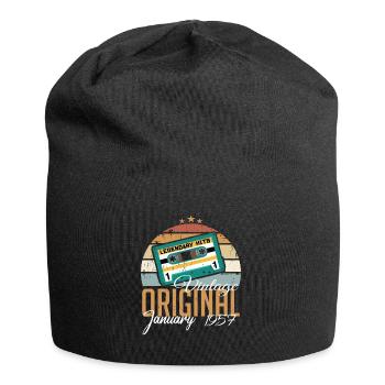 Les Legends sont nés en janvier 1957 - Bonnet en jersey - noir - Devant