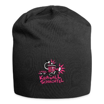 krawallschachtel in Bunt - Jersey-Beanie - Schwarz - Vorne