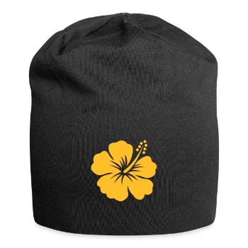 hibiscus tahiti - Bonnet en jersey - noir - Devant