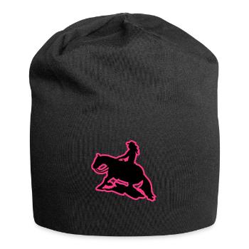 Westernreiten Frau Sliding Stop Slider pink - Jersey-Beanie - Schwarz - Vorne
