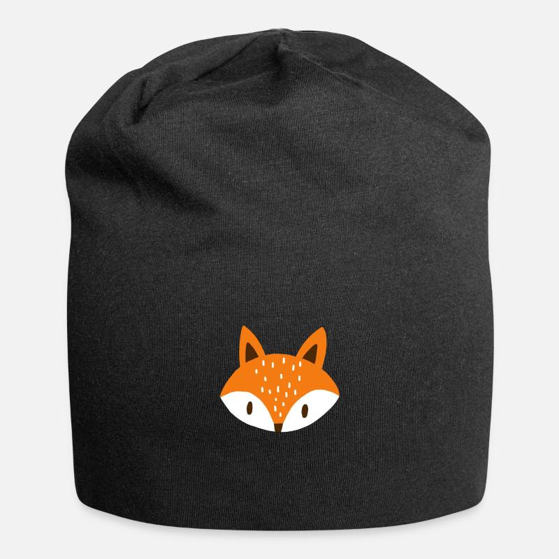 renard - Bonnet en jersey - noir