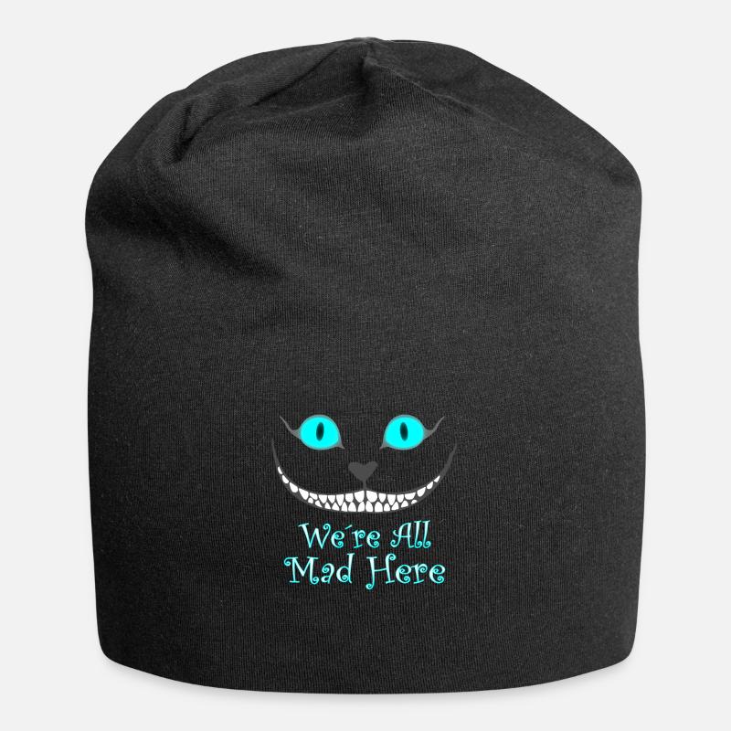 We ́re all mad here - Jersey Beanie - black