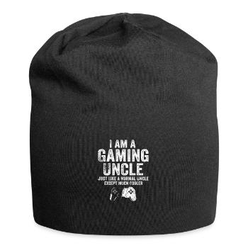 Je suis un oncle gamer Funny Video Gamer Gift Video - Bonnet en jersey - noir - Devant