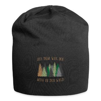 Aus dem weg ich muss in den Wald - Jersey-Beanie - Schwarz - Vorne