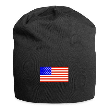 USA flage, USA Flaggem United States of America - Bonnet en jersey - noir - Devant
