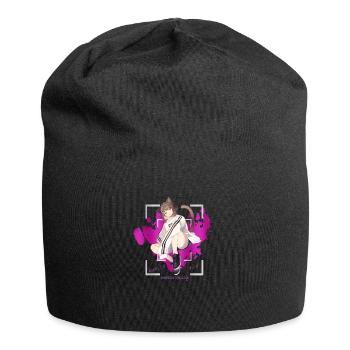 I love anime - Jersey Beanie - black - Front