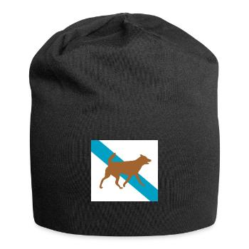 Chien chien - Bonnet en jersey - noir - Devant