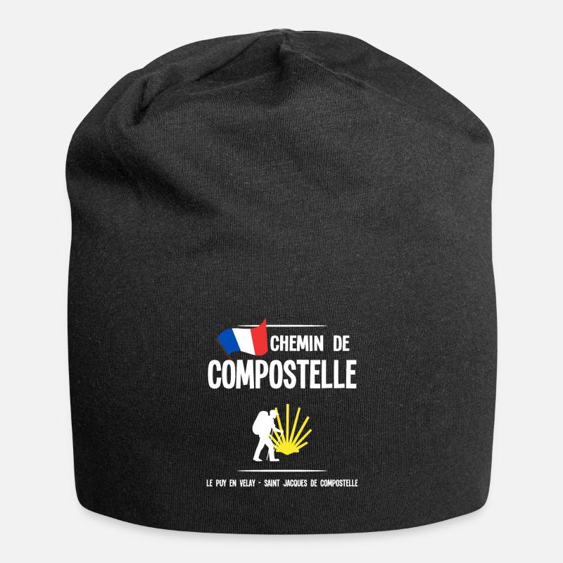 Compostelle - Bonnet en jersey - noir