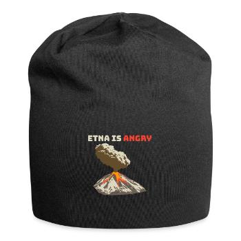 L’Etna est en colère, coulée de lave, éruption volcanique - Bonnet en jersey - noir - Devant