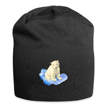 polar bear - Jersey Beanie - black - Front