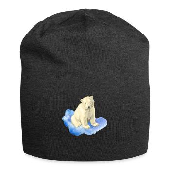 ours polaire - Bonnet en jersey - charbon - Devant