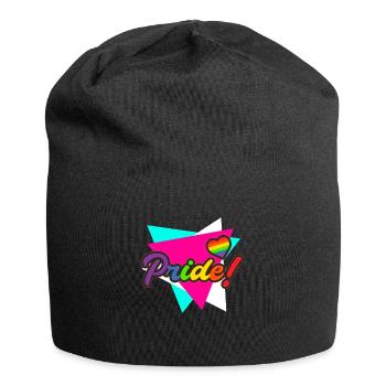 Gay Pride - Jersey-Beanie - Schwarz - Vorne