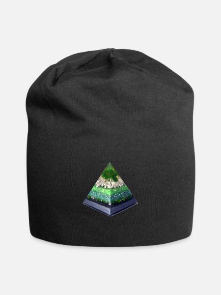 Baum der Seelen Pyramide - Jersey-Beanie - Schwarz