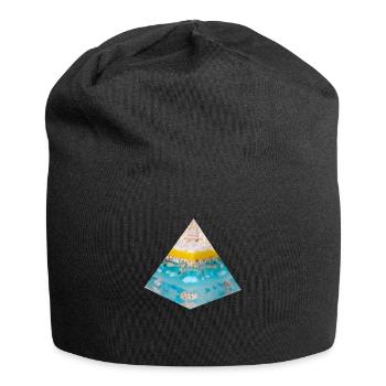 Stimme des Meeres - Jersey-Beanie - Schwarz - Vorne