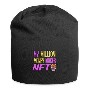 Million Money Maker funny NFT Cryptocurrency - Jersey Beanie - black - Front