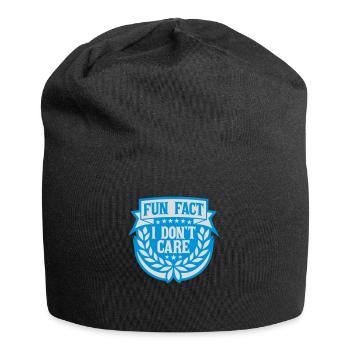 Je me fiche des faits - Bonnet en jersey - noir - Devant