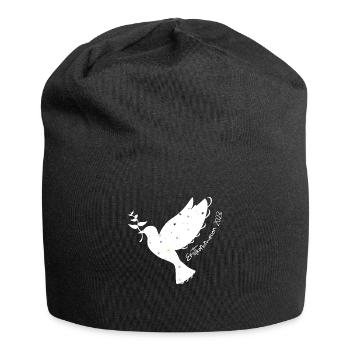 Erstkommunion 2023 1. Heilige Kommunion Taube - Jersey-Beanie - Schwarz - Vorne