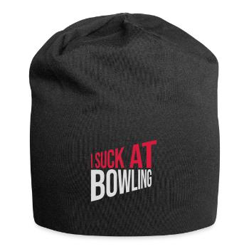 Je suis nul au bowling - Bonnet en jersey - noir - Devant