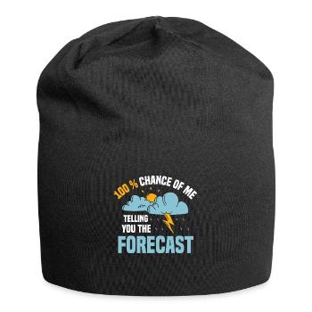100% Chance Of Me Telling You The Forecast Meteor - Jersey Beanie - black - Front