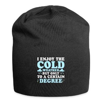 I Enjoy The Cold Weather Meteorologist - Jersey Beanie - black - Front