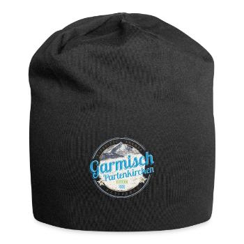 Garmisch Partenkirchen Bayern Alpen Deutschland - Jersey-Beanie - Schwarz - Vorne