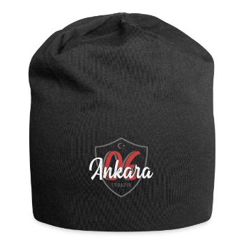 Ankara - Jersey Beanie - black - Front