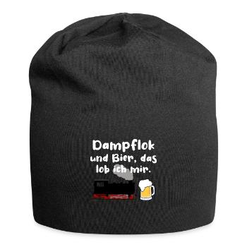 Eisenbahn Dampflok Bier Eisenbahner Zug - Jersey-Beanie - Schwarz - Vorne