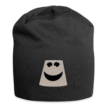 bucket smile face emoticon - Jersey Beanie - black - Front