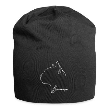 Profil Birman Chat Cat Wilsigns - Bonnet en jersey - noir - Devant