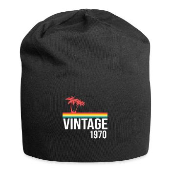 Logo vintage 1970 - Bonnet en jersey - noir - Devant