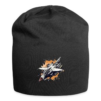 Lightning hawk plane - Jersey Beanie - black - Front