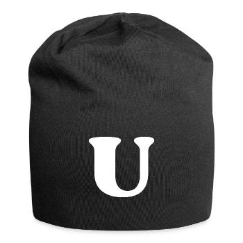 Lettre u - Bonnet en jersey - noir - Devant