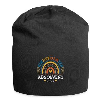 Kindergarten Absolvent 2024 Regenbogen Einschulung - Jersey-Beanie - Schwarz - Vorne