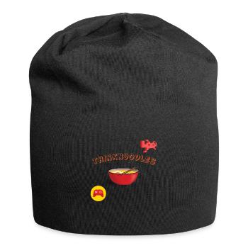 Thinknoodles, funnuy design - Jersey Beanie - black - Front