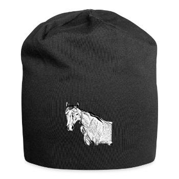 horse - Jersey Beanie - black - Front
