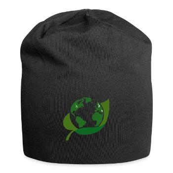Eco Green World - Jersey Beanie - black - Front
