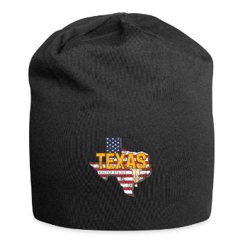 Texas State United States Map - Jersey Beanie - black - Front