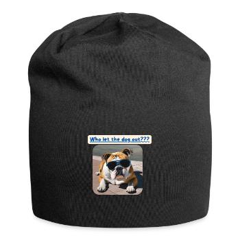 Bulldogge, Who let the dog out - Jersey Beanie - black - Front
