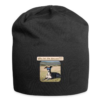 Greyhound, Who let the dog out - Jersey Beanie - black - Front