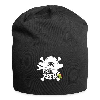 Piraten Geburtstag Party Gruppen Shirt Freibeuter - Jersey-Beanie - Schwarz - Vorne