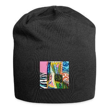 1000038773 - Bonnet en jersey - noir - Devant