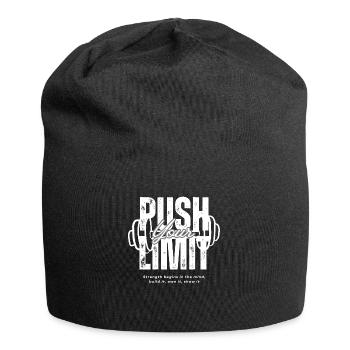 Repoussez vos limites - Bonnet en jersey - noir - Devant