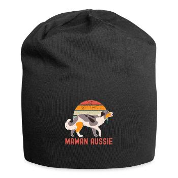 Maman berger australien aussie - Bonnet en jersey - noir - Devant