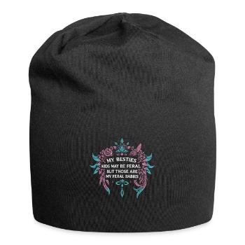 My Besties Kids May Be Feral - Jersey Beanie - black - Front