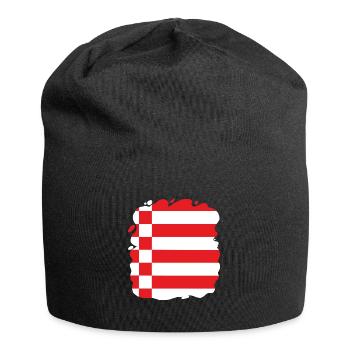 Bremen Flagge Bremer Fahne - Jersey-Beanie - Schwarz - Vorne
