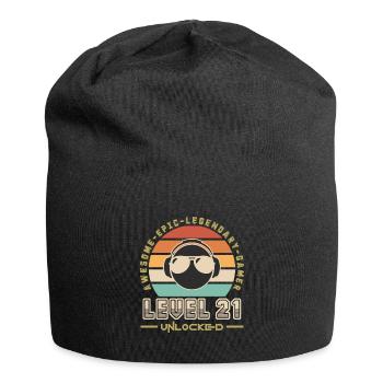 Level 21 - Jersey Beanie - black - Front