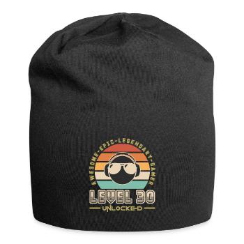 Level 30 - Jersey Beanie - black - Front