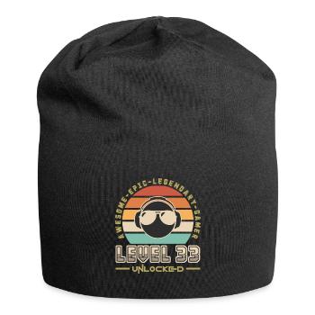 Level 33 - Jersey Beanie - black - Front