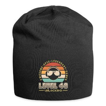 Level 48 - Jersey Beanie - black - Front