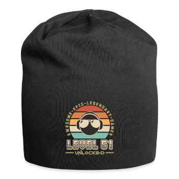Level 51 - Jersey Beanie - black - Front